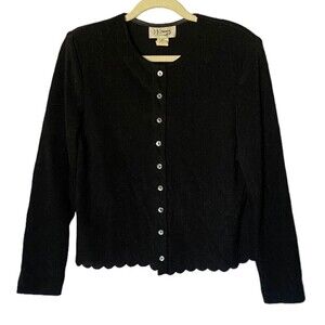 Vintage D.J. Summers Cardigan Sweater Womens Size 12P Long Sleeve Button Up